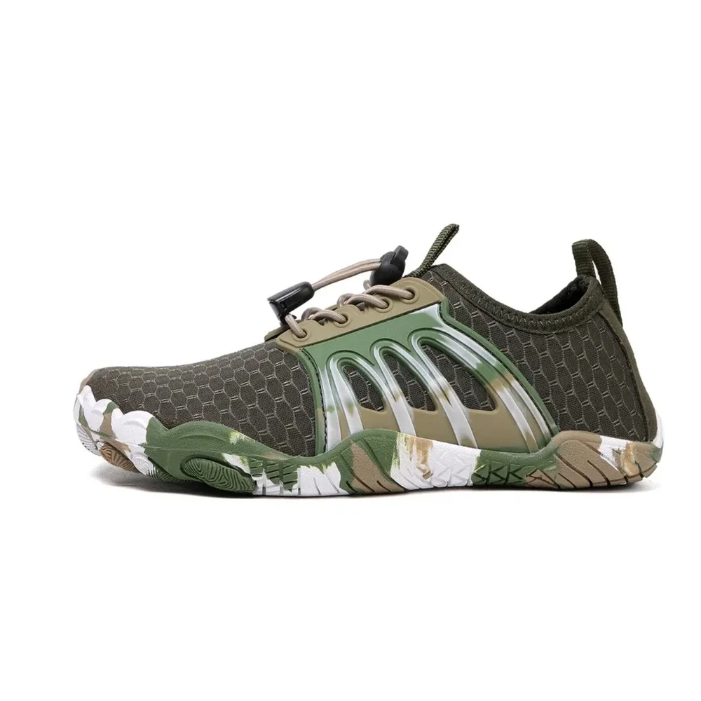 Happy Shark Minimalist Water Shoe Barefoot Army Green Youth Size 11.5 EU 29 NEW